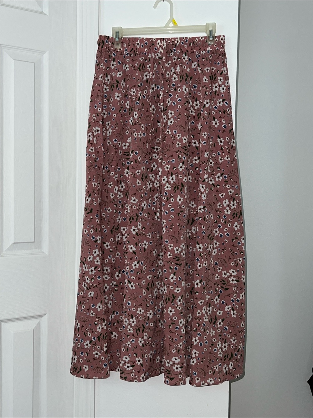 NWOT Floral Maxi Skirt in Dusty Rose - Picture 1 of 2